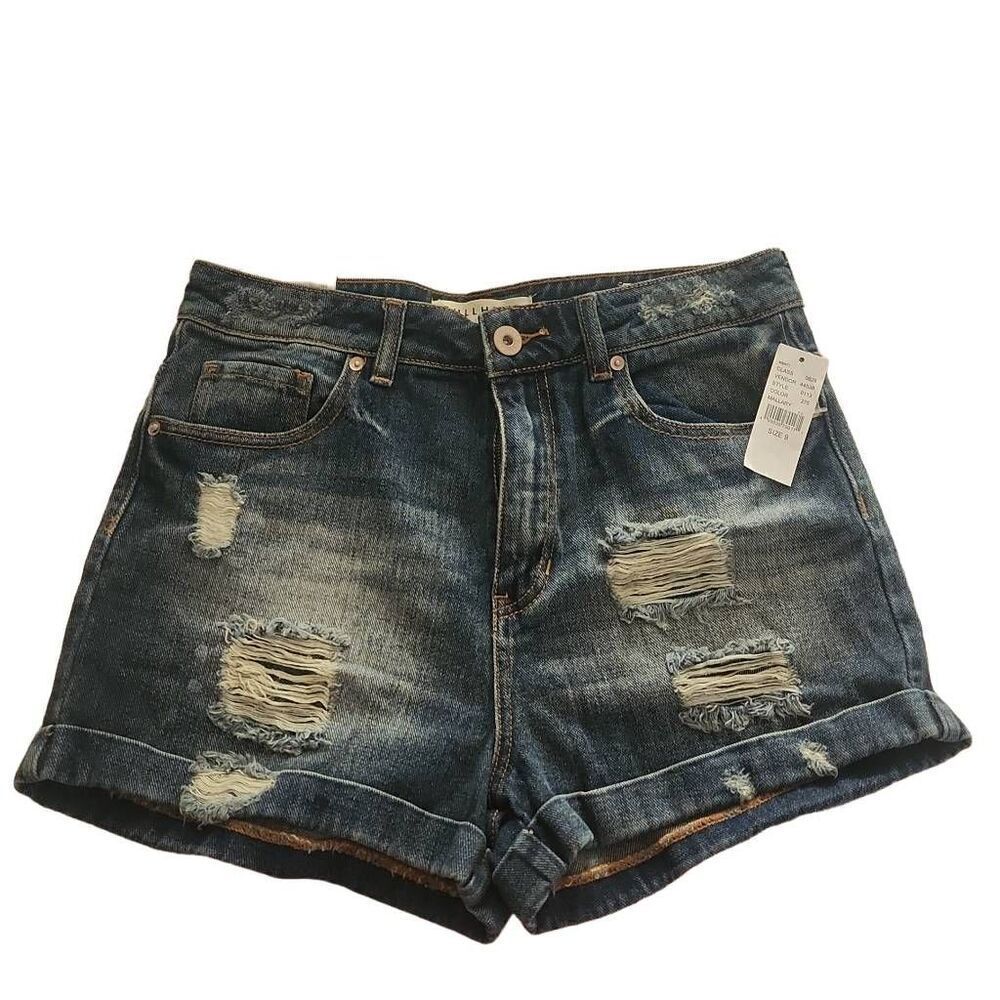 Bullhead Denim Women's Size 9 Mallary Blue Mom Shorts
